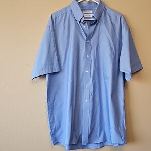 Roundtree & Yorke Blue Casual Button Down Shirt